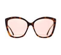 Jimmy Choo Sunglasses Nat/S 0T4 K1 Havana Pink Gold Mirror