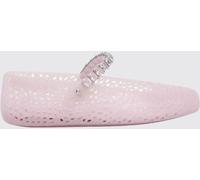 JIMMY CHOO The Jelly Mary Jane Flats in Perforated PVC with Crystals - Size: 41 - female