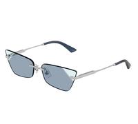 Jimmy Choo Woman JC4012 30024S Sunglasses Metal Silver Blue Cat Eye Normal Shaded