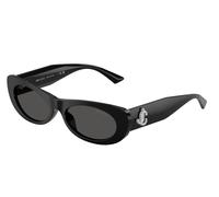 Jimmy Choo Woman JC5038BU 500087 Sunglasses Acetate Black Grey Round Normal