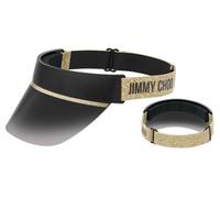 Jimmy Choo Woman Jimmy Choo CALIX 2M2/9O Sunglasses Black/Gold Grey Visor Normal Shaded