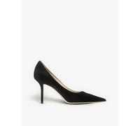 Jimmy Choo Womens Black Love Pointed-toe Suede Heels Eur 38.5 / 5.5 Uk Women
