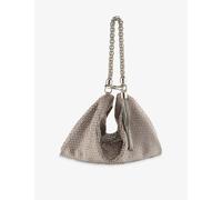 Jimmy Choo Womens Jimmy Choo Callie Medium Crystal-Embellished Suede Clutch Bag Ballet Pink 1 Size
