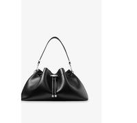 Jimmy Choo Womens Jimmy Choo Cinch Leather Shoulder Bag Black/Antique Silver 1 Size