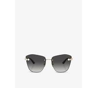 Jimmy Choo JC4004HB 30068G Woman Sunglasses Metal Gold Grey Butterfly Normal Shaded