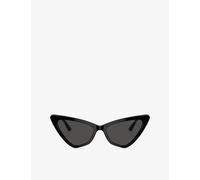 Jimmy Choo Womens Jimmy Choo Jc5008 Cat-Eye Acetate Sunglasses Black