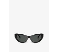Jimmy Choo Womens Jimmy Choo Jc5022B Cat-Eye-Frame Acetate Sunglasses Black