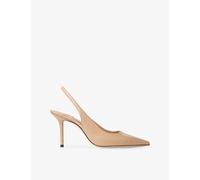 Jimmy Choo Womens Jimmy Choo Love Slingback 85 Leather Heels Chai Eur 41 / 8 UK Women