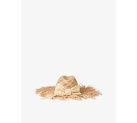 Jimmy Choo Womens Jimmy Choo Thalia Small Raffia Hat A510 Natural 1 Size