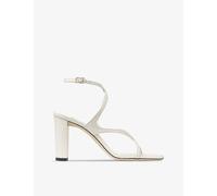 Jimmy Choo Womens Latte Azie 85 Leather Heeled Sandals Eur 38.5 / 5.5 Uk Women