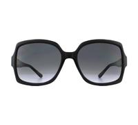Jimmy Choo Women's Square Black Dark Grey Gradient SAMMI/G/S Sunglasses Jimmy Choo Black One Size