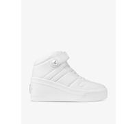 Jimmy Choo Womens X White Mix Del Mar Logo-embellished Leather High-top Trainers Eur 38.5 / 5.5 Uk Women
