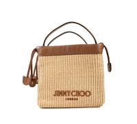 Jimmy Choo woven leather-trim mini bag - Neutrals OS