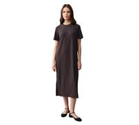 Jimmy Key Women's Regular Fit Crew Neck Short Sleeve Midi Length Knitted Dress, brown, S