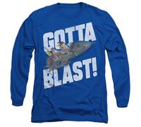 Jimmy Neutron Gotta Blast Mens Long Sleeve T Shirt, Royal Blue, XX-Large