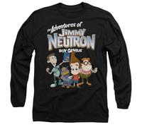 Jimmy Neutron Group Unisex Long Sleeve T Shirt, Black, Small