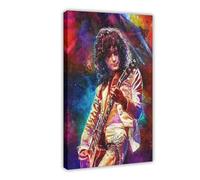Jimmy Page Guitar 7 Canvas Poster Bedroom Decor Sports Landscape Office Room Decor Gift Frame-style 12x18inch(30x45cm)