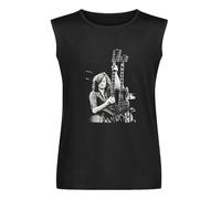 Jimmy Page Mens Sleeveless T-Shirt Cotton Unisex Vest Tank Tee Black Tops M