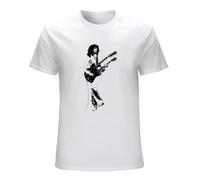 Jimmy Page Urban Image T-Shirt Outrider Playing Up A Storm Guitor Boogi T-Shirt White L