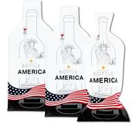 JIMMY THE FOX Reusable Wine Bags for Travel | 3-Pack | Durable Triple-Layer Bottle Protector Sleeve | Leak-Proof & Impact-Resistant | Airplane & Cruise Luggage | Wine Lover Gifts - Bottle America