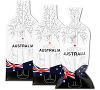 JIMMY THE FOX | Reusable Wine Bags for Travel | 3-Pack | Durable Triple-Layer Bottle Protector Sleeve | Leak-Proof & Impact-Resistant | Airplane & Cruise Luggage | Wine Lover Gifts