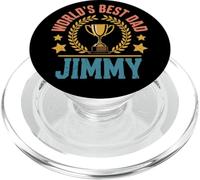 Jimmy World's Best Dad Fathers Day Birthday PopSockets PopGrip for MagSafe