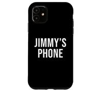 Jimmy's Phone Black White Name Jimmy Case for iPhone 11