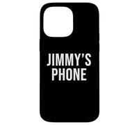 Jimmy's Phone Black White Name Jimmy Case for iPhone 14 Pro Max