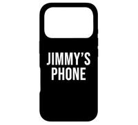 Jimmy's Phone Black White Name Jimmy Case for iPhone 17 Pro