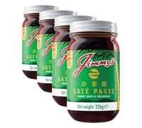 Jimmy's Saté Satay Sauce 226G | Satay Sauce | Peanut Sauce | Bumbu Kacang | Sambal Kacan | Indonesian Sauce | Thai Cooking Sauce | Malaysian Cooking Sauce | (Pack of 4)