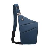 JIMNOO Peaksta Slim Carry, Multi-Functional Anti Theft Crossbody Shoulder Bag, Durable & Waterproof Oxford Cloth(Dark blue,Left Shoulder)