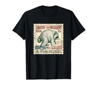 Jimothy 2028 President Raccoon Political Humor Value Graphic T-Shirt