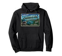 Jimothy Columbia River Oregon Vintage Postcard Pullover Hoodie