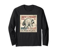 Jimothy for President 2028 Raccoon Stamp Long Sleeve T-Shirt