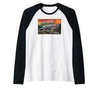 Jimothy Olympic Peninsula Washington Vintage Postcard Raglan Baseball Tee