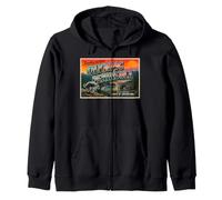 Jimothy Olympic Peninsula Washington Vintage Postcard Zip Hoodie