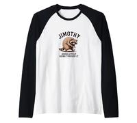Jimothy Raccoon Absolutely Going Through It Raglan Baseball Tee