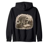 Jimothy Raccoon Bookworm One More Chapter Reading Reader Zip Hoodie