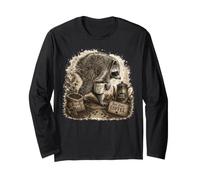 Jimothy Raccoon Coffee is My Fuel Coffee Lovers Long Sleeve T-Shirt