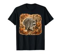 Jimothy Raccoon Cornucopia Pumpkins Harvest Thanksgiving Value Graphic T-Shirt