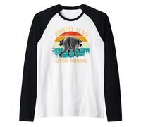 Jimothy Raccoon is My Spirit Animal Raccoon Meme Raglan Baseball Tee