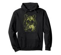 Jimothy Raccoon Magical Unicorn Full Moon Cottagecore Women Pullover Hoodie