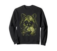 Jimothy Raccoon Magical Unicorn Full Moon Cottagecore Women Sweatshirt