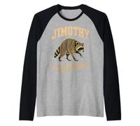 Jimothy Raccoon My Spirit Animal Raglan Baseball Tee