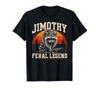 Jimothy Raccoon Seattle Feral Legend Meme Value Graphic T-Shirt, Men, Black, S