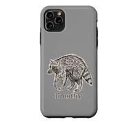 Jimothy Raccoon Seattle Funny Gauze Panda Sketch Case for iPhone 11 Pro Max
