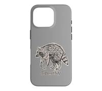 Jimothy Raccoon Seattle Funny Gauze Panda Sketch Case for iPhone 16 Pro