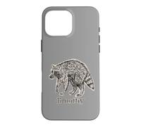 Jimothy Raccoon Seattle Funny Gauze Panda Sketch Case for iPhone 16 Pro Max