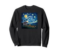 Jimothy Raccoon Starry Night Van Gogh Art Seattle Meme Sweatshirt