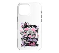 Jimothy Raccoon Stay Weird Cute Local Legend Street Art Case for iPhone 16 Pro Max